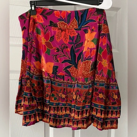 Farm Rio Pink Tapestry Blouse and Mini Skirt Set XL - Picture 7 of 7